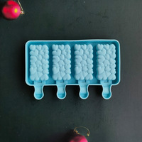 Outils polyvalents en silicone pour la crème glacée Plateau à glaçons Moule à sucettes pour la pâtisserie faite maison Bonbons-Accessoires de cuisson de qualité supérieure