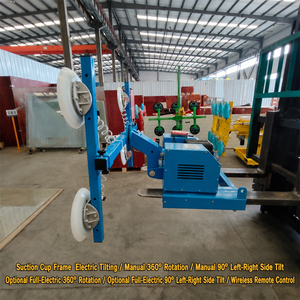 อุปกรณ์ยกกระจกแบบเคลื่อนที่ 800 กก. พร้อมถ้วยดูดสำหรับงานก่อสร้าง - Product Image 6