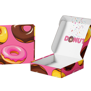 Boîtes en carton rigide personnalisées pour produits alimentaires, emballages à emporter pour boulangeries, vente en gros, solutions écologiques de marque, utilisation B2B - Product Image 1