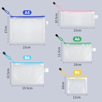Pochette en PVC transparent avec poches en maille pour certificats, factures, documents, organiseur de dossiers, pochette pour reçus, format B4, B5, B6, B8, A6, A5, A4, A3