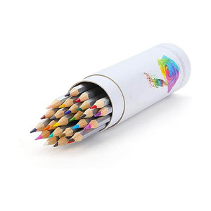 Wooden Brasswood Colored Sketch Pencils <b>Creative</b> Design Promotional School Supplies Stationery Custom Logo Color Pencil Set Kids - Product Image 1