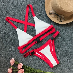 , Chica en Bikini, Sexy Traje De baño para las <span class=keywords><strong>mujeres</strong></span> <span class=keywords><strong>con</strong></span> hebillas De plástico Traje De baño Mujer - Product Image 6