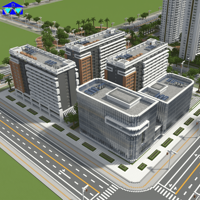 Immeuble d'appartements à structure en acier multi-étages, ignifuge et isolé, complexe résidentiel clé en main