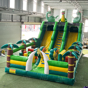 Tobogán Acuático Inflable Comercial con Forma de Dinosaurio, Combo de Brincolín Inflable para Exteriores, Castillo Inflable para Fiestas Infantiles y Parques de Diversiones - Product Image 6