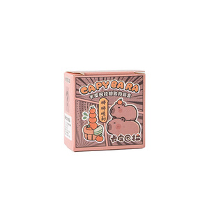 Llaveros de resina de capibara en caja sorpresa, bonitos dijes de animales para mochilas infantiles, adornos, regalos para estudiantes, juguetes - Product Image 4