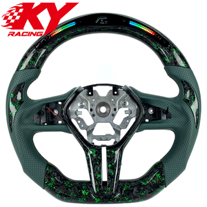 Accesorios para Automóviles Infiniti, Pantalla LED Personalizada, Volante Deportivo de Fibra de Carbono Forjada y Cuero Genuino para Q50 Q60 - Product Image 1