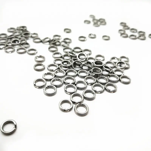 Anelli Modulare piatti in acciaio inossidabile o anello Modulare doppio anello da pesca per connettore esca in acqua salata - Product Image 4