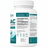 Capsules de NAC 600mg en gros (OEM/ODM) – Soutient la santé respiratoire et hépatique, Complément antioxydant, Végétalien, Sans OGM, En vrac