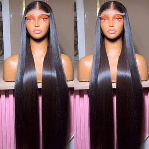 Glueless tóc giả tóc con người ren phía trước, dệt và tóc giả glueless, Việt nguyên thẳng siêu đôi rút ra tóc con người glueless tóc giả - Product Image 1