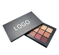 Boîtier vide pour fards à paupières minéraux à 12 compartiments avec finition mate, options de logo personnalisé et de personnalisation DIY - Palette de maquillage marque privée