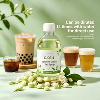 Échantillon Gratuit CJ0611 Sirop Concentré de Thé Vert au Jasmin de Qualité Alimentaire, Dilution 14X pour Bubble Tea, Boissons Gazeuses, Thé au Lait, Bière Artisanale