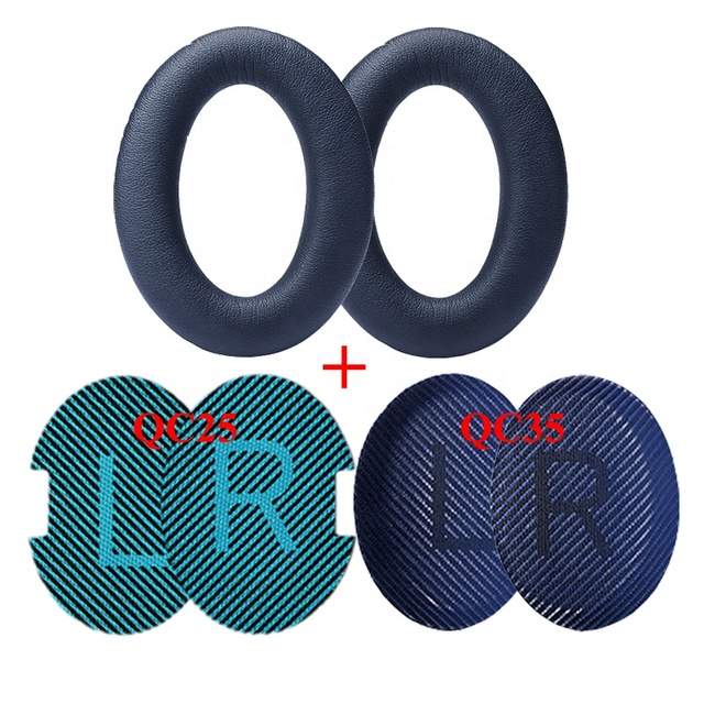 Protein Leather Cover Ear Cushions for Bose QuietComfort 35 25 15 Earpad Headphone QC35 QC25 QC15 Memory Foam Ear Pads