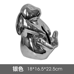Boîte à mouchoirs en céramique <span class=keywords><strong>domestique</strong></span>, boîte à mouchoirs en forme de <span class=keywords><strong>lapin</strong></span> blanc couvercle de boîte à mouchoirs animal créatif personnalisé - Product Image 5