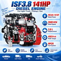 Ensemble moteur diesel CUM ISF3.8 105KW 140HP 2600RPM 3.8L 4 cylindres HPCR Turbo pour remplacement de véhicule utilitaire léger, camionnette, fourgonnette