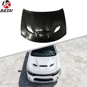 SRT Hellcat Style Sheet metal stamping Aluminum Hood For Dodge Charger 2015-2022