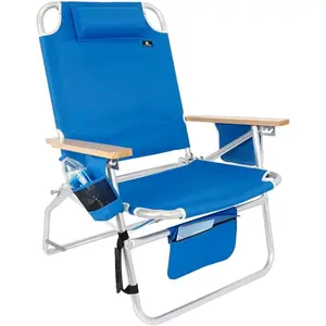 Lớn Jumbo 500 lbs XL nhôm Heavy Duty bãi biển ghế cho lớn cao 4 ngả vị trí - Product Image 1