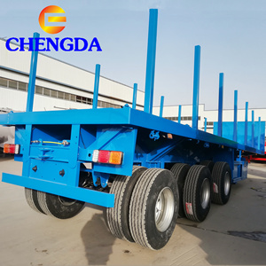 <span class=keywords><strong>Remolque</strong></span> de camión plano, contenedor de <span class=keywords><strong>plataforma</strong></span> de 3 <span class=keywords><strong>ejes</strong></span>, 20, 40, 40 y 45 pies, a la venta, nuevo - Product Image 4