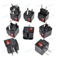 Adaptateur de prise électrique universel américain US européen UK EU AU pour voyage 10A/13A 250V Prise de courant avec interrupteur marche/arrêt