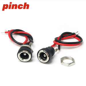 ขั้วต่อไฟฟ้ากระแสตรงแบบหนีบ ขนาด 5.5x2.1/2.5 มม. ตัวเมีย พร้อมสายเคเบิล สำหรับใช้งานในอุตสาหกรรม - Product Image 3