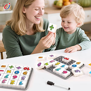 Chengji Digital Puzzle Block Board Toy de doble cara educativo creativo dibujos animados 2 en 1 bloques de construcción tablero de dibujo de juguete - Product Image 2