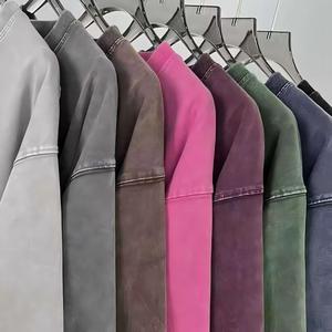 Camiseta Unisex Extra Grande de Algodón 100% Lavado Estilo Vintage, Camiseta de Alta Calidad con Impresión de Logotipo Personalizado para Hombre - Product Image 3