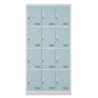 Casier de rangement verrouillable en acier durable personnalisable - Options 2/3/4/6 portes pour chambre, bureau, école et salon