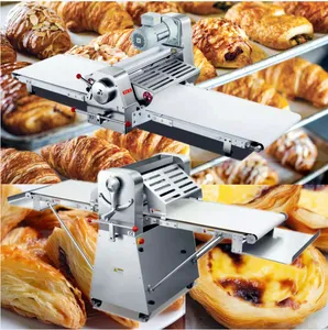 Industry China Wholesale Price Hard Cookie Full Automatic Table Top Rmq 520 220 V Stand Type Dough Sheeter Machine For Bakery