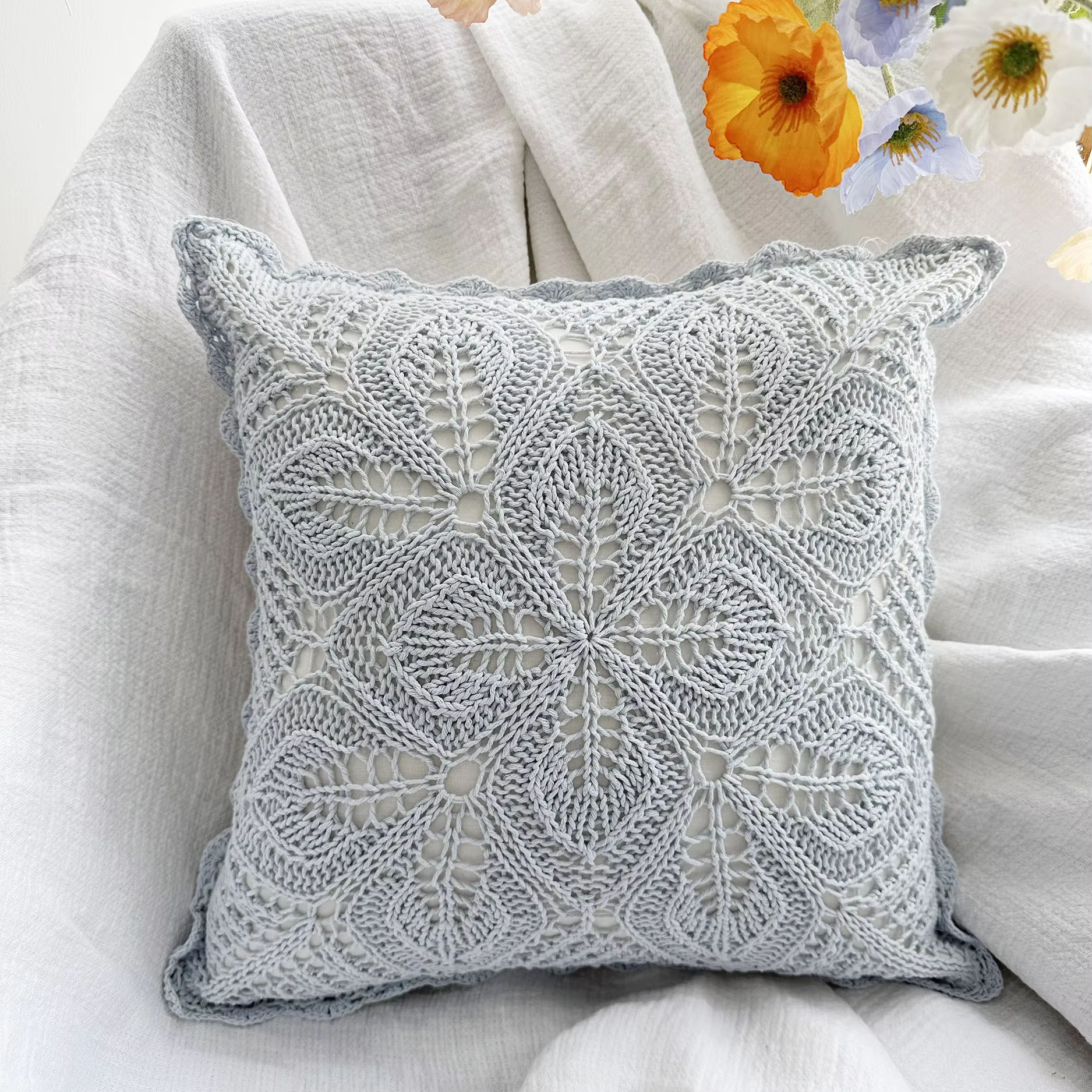 Cojin Crochet Zara Home Fundas De Almohada Crochet Paso