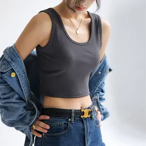 Sexy Crop Top Camisoles Women's Tank Tops Summer New Fashion Woman Knitted Vests Top