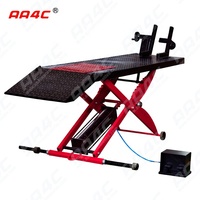 AA4C 450kg 1000lb Table de levage pneumatique de 48 pouces de largeur pour moto ATV avec Extensions latérales, cric de levage pour moto ATV