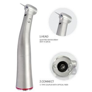 CP-Z95L Contrangolo Dentale con Anello Rosso per Aumento Velocità 1:5, Fibra Ottica LED, Tipo a Bassa Velocità in Acciaio per Odontoiatria - Product Image 5