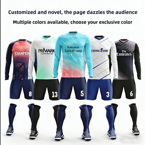 <span class=keywords><strong>2026</strong></span> 長袖ポリエステルサッカートレーニングスーツセットユニセックスチーム競技チームユニフォーム夏大人用 - Product Image 2