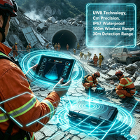 Détecteur de signes vitaux à détection murale, précision cm, technologie UWB, radar, détecteur de vie, portée de détection 30m, équipement USAR