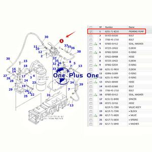 איכות גבוהה חלקי מכירה חמה פרימר משאבת 6251-71 8210 עבור komatsu pc450 pc450 מחפר - Product Image 6