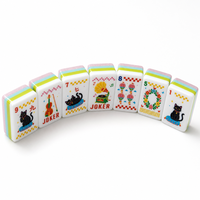 Nouveauté : jeu de mahjong américain de luxe en acrylique nacré, jeu de société amusant pour la famille et les voyages