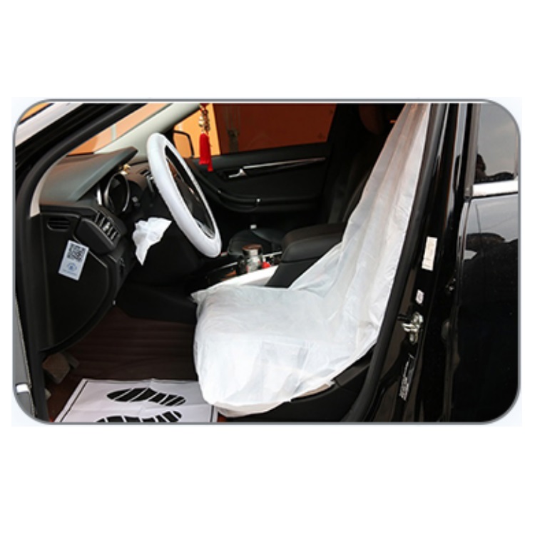 Coprivolante usa e getta, universale, in plastica trasparente/non tessuto con finiture elastiche, perfetto per riparazione automobilistica, cambio olio, carrozzerie (trasparente, 100 pezzi