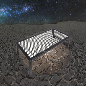 Lightweight Portable Steel Mesh Folding <b>Table</b> 30cm Cooking Surface for 2-3 People Outdoor Camping Flame Safety Powder Coated - Product Image 3
