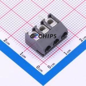 940-T-DS/03 Screw Terminal Block Through hole Component (THT),P=5.08mm Connector 1x3P 5.08mm Gray Through Hole - Product Image 1