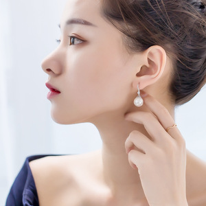 Pearl Drop Earrings 10mm Imitation Pearl <b>Wedding</b> Jewelry Elegant Design Stud Earrings Women's Fashion <b>Accessories</b> - Product Image 3
