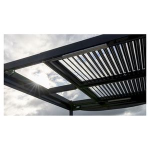 Pérgola de Lujo con Techo de Láminas, Pérgola Eléctrica con Láminas Ajustables <span class=keywords><strong>para</strong></span> Penthouse - Product Image 2