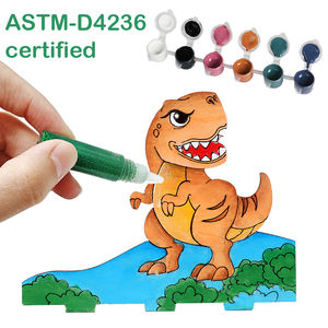 Kit di Pittura e Disegno in Legno a Forma di <span class=keywords><strong>Dinosauro</strong></span> Wayee, Set di Giocattoli Creativi, Puzzle 3D Fai-<span class=keywords><strong>da</strong></span>-Te con Colori, per Bambini, 20x19x4.5cm, Unisex - Product Image 5