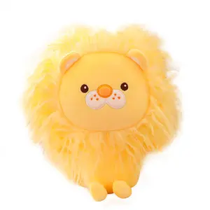 دمية أسد قطيفة ظريفة إبداعية محشوة بمحشوة من Fuzzy Lion لعبة قطيفة منفوشة