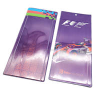 Porte-badge vertical en PVC imperméable personnalisé avec cordon, pour cartes d'identité et badges d'exposition