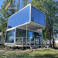 ZYBOX Luxury 2-Storey Apple Cabin Mobile Home Furnishings Wooden Space Modular Capsule House with Sandwich Panel for Villas
