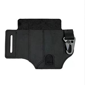 Funda Táctica para Herramientas de Trabajo, de Cuero PU, Color Marrón y Negro, para Almacenamiento de Herramientas de Campamento al Aire Libre, Soporte para Linterna Montado en la Cintura - Product Image 3