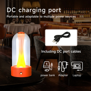 USB Sạc <span class=keywords><strong>LED</strong></span> đèn bàn với cảm ứng bầu không khí tính năng sáng tạo Bắc Âu thiết kế cho cắm trại ăn uống thanh Quà Tặng làm bằng nhựa - Product Image 4