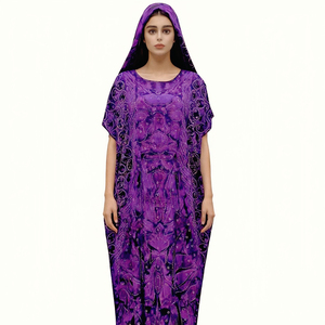 Nuovo Abito Boubou Stampato Europa Stati Uniti, Abbigliamento Africano, Abaya, Vestito Dashiki per <span class=keywords><strong>Donne</strong></span> Musulmane, Taglie Grandi, Moda Estiva, Abito Kaftan - Product Image 1