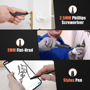 Bolígrafo Negro, Regalo Inteligente, Herramienta Multiusos 6 en 1, Herramienta Personalizada de Navidad, Herramienta de Bricolaje con Logotipo Personalizado, Muestra del Proveedor Original en Nuevo Diseño - Product Image 4