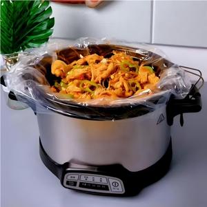 Sac de saumure transparent pour cornichons PA 204 ℃   Cuisinière lente commerciale résistante à la chaleur de qualité alimentaire, verrouillant l'humidité pour la viande et les légumes - Product Image 1