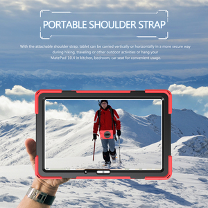 Funda de Silicona 3 en 1 para <span class=keywords><strong>Huawei</strong></span> <span class=keywords><strong>MatePad</strong></span> de <span class=keywords><strong>10.4</strong></span> Pulgadas, Funda Protectora de Silicona a Prueba de Golpes con Correa de Mano y Correa para Hombro - Product Image 6